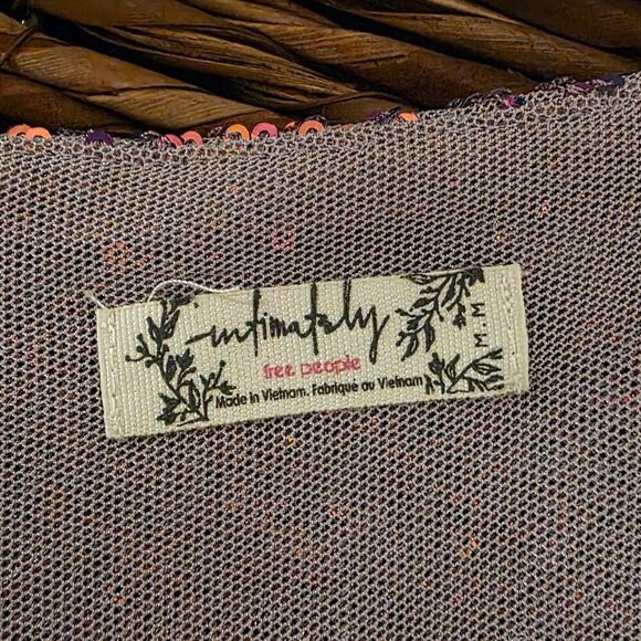 Intimately Free People Gold Rush Mini Dress Sz M - Picture 8 of 8